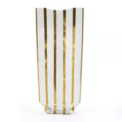 Polypropylene Gold Stripe Bag With Narrow Vertical Stripes
